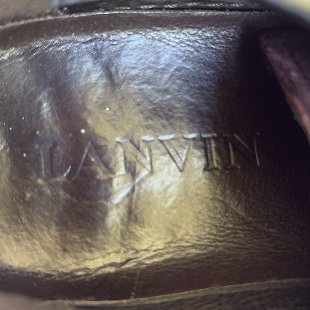 Lanvin toe cap suede sneakers - Picture 7 of 8